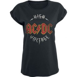 AC/DC High Voltage Koszulka damska czarny. Czarne bluzki damskie marki AC/DC, s. Za 56,90 zł.
