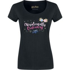 Harry Potter Luna Lovegood - Exceptionally Ordinary Koszulka damska czarny. Czarne bluzki damskie Harry Potter, l, z nadrukiem, klasyczne, z dekoltem na plecach. Za 79,90 zł.