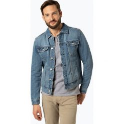 Review - Męska kurtka jeansowa, niebieski. Niebieskie kurtki męskie Review, m, bez wzorów, z bawełny, eleganckie, bez kaptura. Za 99,95 zł.