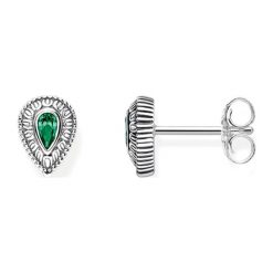 Srebrne kolczyki. Szare kolczyki damskie Swarovski, Thomas Sabo, z kryształem, srebrne. W wyprzedaży za 219,95 zł.
