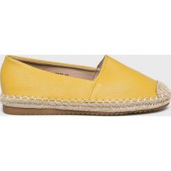 Answear - Espadryle Primavera. Żółte espadryle damskie ANSWEAR, bez wzorów, z gumy, bez obcasa, na obcasie. W wyprzedaży za 59,90 zł.