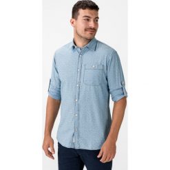 Jack & Jones Blue Aston Koszula Niebieski. Niebieskie koszule męskie Jack & Jones, l, bez wzorów, z bawełny, bez kołnierzyka, z krótkim rękawem. Za 219,95 zł.