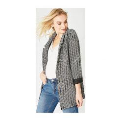 Marynarka damska. Szare kurtki damskie marki Promod, bez wzorów, eleganckie, długie, bez kaptura. Za 189,90 zł.