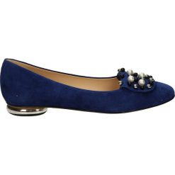 Baleriny damskie: Baleriny – 1554 CAM BLU