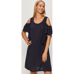 Michael Kors - Narzutka plażowa. Niebieskie stroje kąpielowe damskie Michael Kors, s, bez wzorów, z tkaniny, bez rękawów. W wyprzedaży za 269,90 zł.