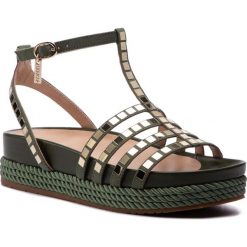 Espadryle LIU JO - Patty 01 S19043 T9122 Army Green S1302. Zielone espadryle damskie Liu Jo, bez wzorów, ze skóry, bez obcasa. Za 649,00 zł.
