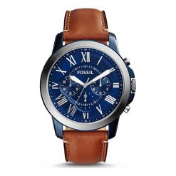 Zegarki męskie: Zegarek męski Fossil Grant Chronograph Light Brown FS5151