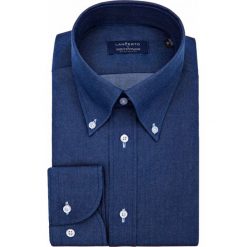 Koszula Granatowa Boulevard. Niebieskie koszule męskie na spinki marki LANCERTO, l, z bawełny, button down. Za 299,00 zł.