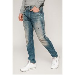G-Star Raw - Jeansy D-Staq. Niebieskie jeansy męskie marki G-Star RAW, bez wzorów, retro. W wyprzedaży za 629,90 zł.