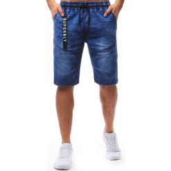 Spodenki i szorty męskie: Spodenki męskie denim look niebieskie (sx0588)