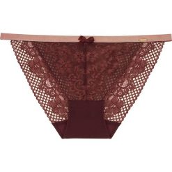 Stringi: Stringi w kolorze bordowym
