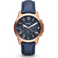 Zegarek FOSSIL - Grant FS4835 Blue/Rose Gold. Niebieskie zegarki męskie Fossil, ze stali. Za 699,00 zł.