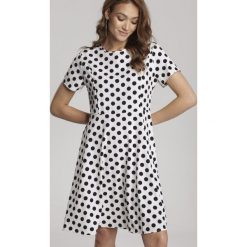 Biała Sukienka Thenaera. Białe sukienki damskie Renee, xl, bez wzorów, bez kołnierzyka, bez rękawów, mini. Za 89,99 zł.