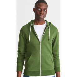 Bluza z bawełny organicznej - Khaki. Brązowe bluzy męskie marki Reserved, s, bez wzorów, z bawełny, bez kołnierzyka, bez rękawów, bez kaptura. Za 119,99 zł.