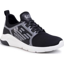 Sneakersy EA7 EMPORIO ARMANI - X8X057 XCC55 N629 Black/Silver. Czarne półbuty damskie EA7 Emporio Armani, z tworzywa sztucznego. Za 639,00 zł.