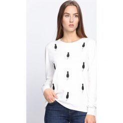 Biały Sweter Video Games. Białe bez kategorii Born2be, xl, z okrągłym kołnierzem. Za 49,99 zł.
