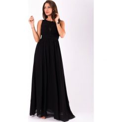 EVA & LOLA SUKIENKA CZARNY 51004-4. Czarne sukienki damskie EVA&LOLA, s, bez wzorów, bez kołnierzyka, bez rękawów. Za 206,03 zł.