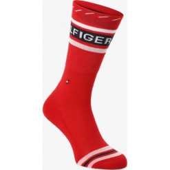 Tommy Hilfiger - Skarpety damskie, czerwony. Czerwone skarpetki damskie TOMMY HILFIGER, w paski. Za 49,95 zł.