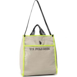 Torebka U.S. POLO ASSN. - Halifax M Shopping Bag BEUHX2832WUY/503 Canvas/Poly Beige/Yellow. Brązowe torebki klasyczne damskie U.S. Polo Assn., bez wzorów, z materiału, klasyczne, bez dodatków. Za 259,00 zł.