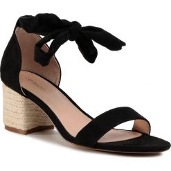 Espadryle DEEZEE - WYL2114-2-A Black. Czarne espadryle damskie DeeZee, bez wzorów, ze skóry ekologicznej, bez obcasa, na obcasie. Za 99,99 zł.
