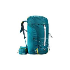 Plecak turystyczny MH100 40 l. Niebieskie plecaki męskie QUECHUA, bez wzorów, z elastanu. Za 169,99 zł.
