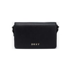 DKNY Clara Cross body bag Czarny. Czarne torebki klasyczne damskie DKNY, w paski, ze skóry, bez dodatków. Za 952,95 zł.