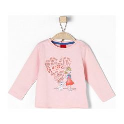 S.Oliver T-Shirt Dziewczęcy 68 Różowy. Różowe bluzki dziewczęce marki S.Oliver. W wyprzedaży za 29,00 zł.