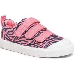 Trampki CLARKS - City Vibe K 261491176 Pink Combi. Różowe trampki dziewczęce Clarks, bez wzorów, z gumy, na rzepy. Za 159,00 zł.