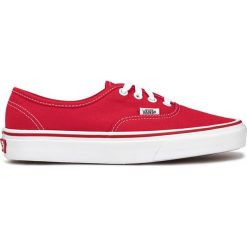Vans Authentic Tenisówki Czerwony. Czerwone trampki męskie Vans, bez wzorów, z materiału, bez zapięcia. Za 283,95 zł.