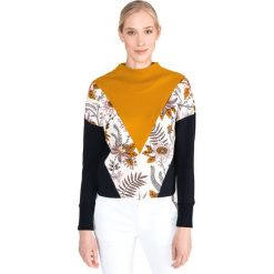 Scotch & Soda Bluza Niebieski Żółty Wielokolorowy. Żółte bluzy damskie Scotch & Soda, l, bez wzorów, z elastanu, bez rękawów, bez kaptura. Za 438,95 zł.