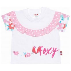 2Be3 T-Shirt Dziewczęcy Foxy 68 Biały/Różowy. Różowe bluzki dziewczęce marki 2Be3. Za 35,00 zł.