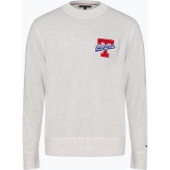 Tommy Hilfiger - Sweter męski, czarny. Czarne swetry męskie marki TOMMY HILFIGER, xl, z aplikacjami, klasyczne, z kontrastowym kołnierzykiem, bez kaptura. Za 579,95 zł.
