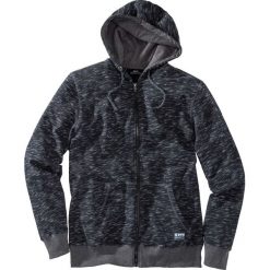 Bluza rozpinana z kapturem bonprix czarny melanż. Czarne bluzy męskie bonprix, xl, melanż, z kapturem. Za 99,99 zł.