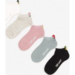 5-pack Mix Kolorów Skarpety Naunne. Skarpetki damskie Born2be, bez wzorów. W wyprzedaży za 29,99 zł.