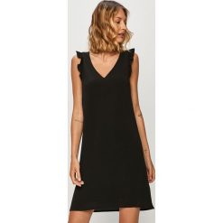 Answear Lab - Sukienka. Czarne sukienki damskie Answear Lab, na co dzień, s, bez wzorów, z poliesteru, bez kołnierzyka, bez rękawów, mini, proste. Za 169,90 zł.