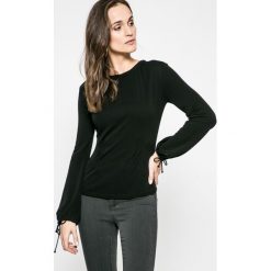 Trussardi - Bluzka. Czarne bluzki damskie Trussardi, s, bez wzorów, z wiskozy, z golfem. W wyprzedaży za 629,90 zł.