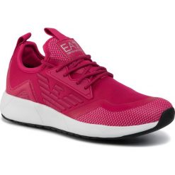 Sneakersy EA7 EMPORIO ARMANI - X8X030 XK053 00056 Bright Rose. Różowe półbuty damskie EA7 Emporio Armani, ze skóry ekologicznej. W wyprzedaży za 469,00 zł.