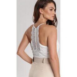 Biały Top Tinlea. Białe bluzki damskie Renee, uniwersalny, bez wzorów, bez kołnierzyka, bez rękawów. Za 49,99 zł.