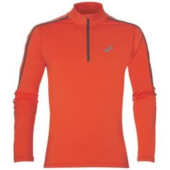 Bluzy męskie: Asics Bluza Asics LS Winter Top pomarańczowy r. L