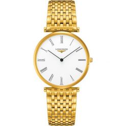 RABAT LONGINES LA GRANDE CLASSIQUE L4.766.2.11.8. Szare zegarki męskie LONGINES, złote. W wyprzedaży za 3820,00 zł.