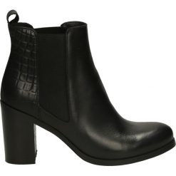 Botki - 8073 S-C NERO. Czarne botki damskie skórzane marki Venezia. Za 249,00 zł.