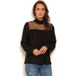 Bluzka "Chimene" w kolorze czarnym. Czarne bluzki damskie Manoukian, l, w koronkowe wzory, z koronki. W wyprzedaży za 109,95 zł.