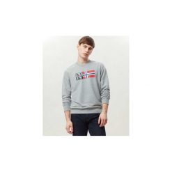 Bluzy Napapijri BENOOS CREW N0YI6U. Szare bluzy męskie Napapijri, s, bez wzorów, bez kołnierzyka, bez rękawów, bez kaptura. Za 212,61 zł.