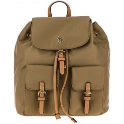 U.S. POLO ASSN. plecak damski New Houston khaki. Brązowe plecaki damskie U.S. Polo Assn., bez wzorów. Za 419,00 zł.