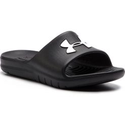 Klapki UNDER ARMOUR - Ua Core Pth Sl 3021286-001 Blk. Czarne klapki damskie Under Armour, bez wzorów, z tworzywa sztucznego, bez obcasa. Za 79,95 zł.