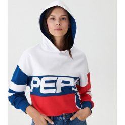 Krótka bluza Pepsi - Wielobarwn. Szare bluzy damskie House, s, bez wzorów, z krótkim rękawem, krótkie, bez kaptura. Za 69,99 zł.