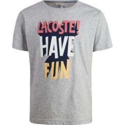 Lacoste Tshirt z nadrukiem silver chine. Szare t-shirty męskie z nadrukiem Lacoste, z bawełny. Za 149,00 zł.