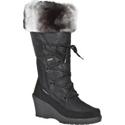 Buty zimowe damskie: Kozaki MANITU – 990445 1 Czarny