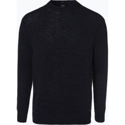 BOSS Casual - Sweter męski – Alyteip, niebieski. Niebieskie swetry męskie marki BOSS Casual, s, bez wzorów, casualowe, bez kołnierzyka, bez kaptura. Za 449,95 zł.