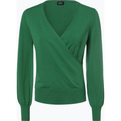 S.Oliver Black Label - Sweter damski, zielony. Czarne swetry damskie marki s.Oliver BLACK LABEL, s, bez wzorów, bez rękawów, bez kaptura. Za 259,95 zł.